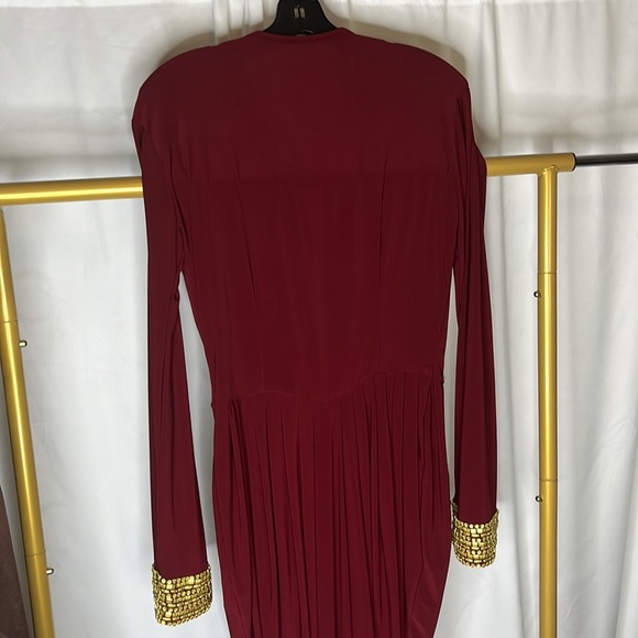 Queen Nerisa Wine Color Kaftan Gown 👑 Size Large with Morrocan beads - Picture 6 of 7